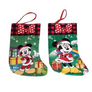 2 Pack Mouse Small  10 inch Christmas Stockings
